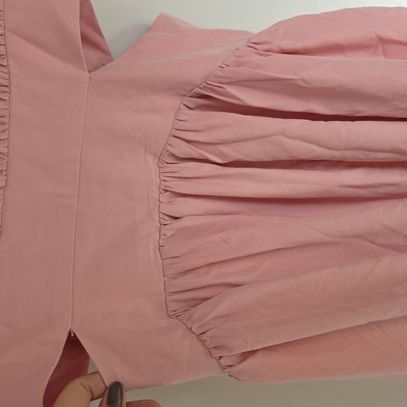 Commense Mock Neck Cutout Maxi Dress Sz L NWT in Pink - Picture 9 of 16
